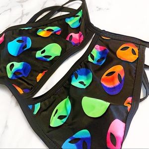 Out Of This World Rave Halter Top